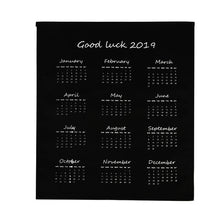 Laden Sie das Bild in den Galerie-Viewer, 2020 Wall Calendar Fabric Printed Calendar Clock Yearly Diary Study Planner Advent Calendar Wall Hanging Calendar Home Office

