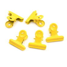 Laden Sie das Bild in den Galerie-Viewer, 5pcs School Office Stationery Cute Metal Binder Clips Folder Notes Letter Paper Clip Clam 12 Colorsp

