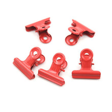 Laden Sie das Bild in den Galerie-Viewer, 5pcs School Office Stationery Cute Metal Binder Clips Folder Notes Letter Paper Clip Clam 12 Colorsp
