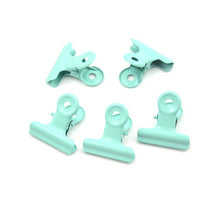 Laden Sie das Bild in den Galerie-Viewer, 5pcs School Office Stationery Cute Metal Binder Clips Folder Notes Letter Paper Clip Clam 12 Colorsp
