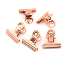 Laden Sie das Bild in den Galerie-Viewer, 5pcs School Office Stationery Cute Metal Binder Clips Folder Notes Letter Paper Clip Clam 12 Colorsp
